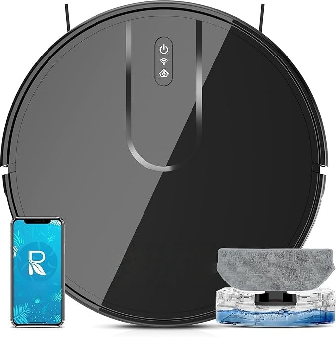 Robot Vacuum Mop Combo 4000Pa Suction, Smart Obstacle Avoidance, Personalized Cleaning, Self-Charging Robotic Cleaner